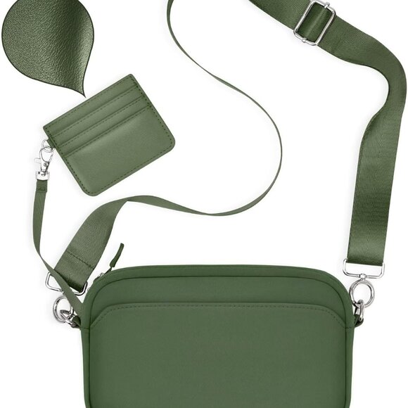 Elegance Meets Function: Lightweight Nylon Women's Crossbody Bag with Cardholder - Picture 1 of 9